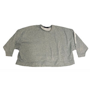Under Armour Gray Cropped Boxy Sweatshirt Loungewear L